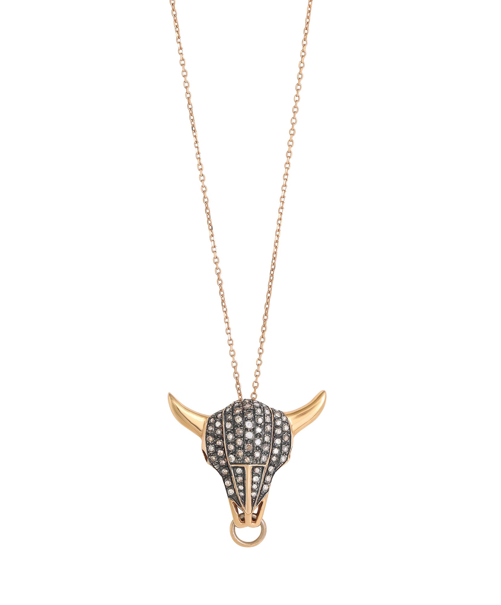 J by boghossian, gold, necklace, taurus, brown diamonds