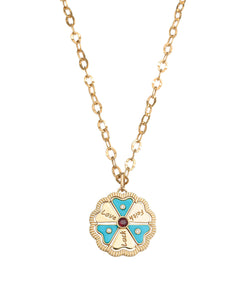 J by boghossian, gold, necklace, white diamond, turquoise, ruby