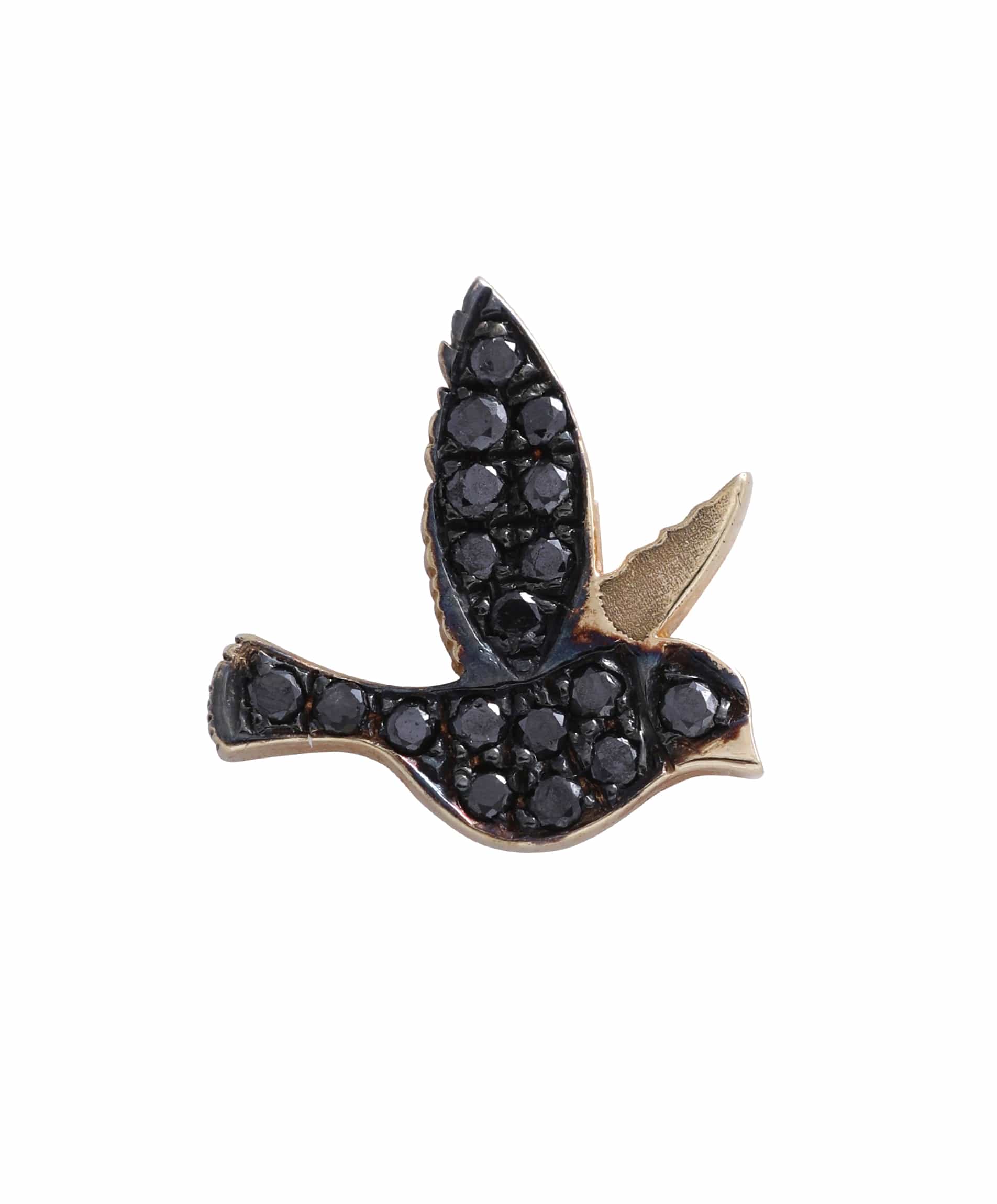 J by boghossian, diamond, stud, earring, gold, bird, stud, earring
