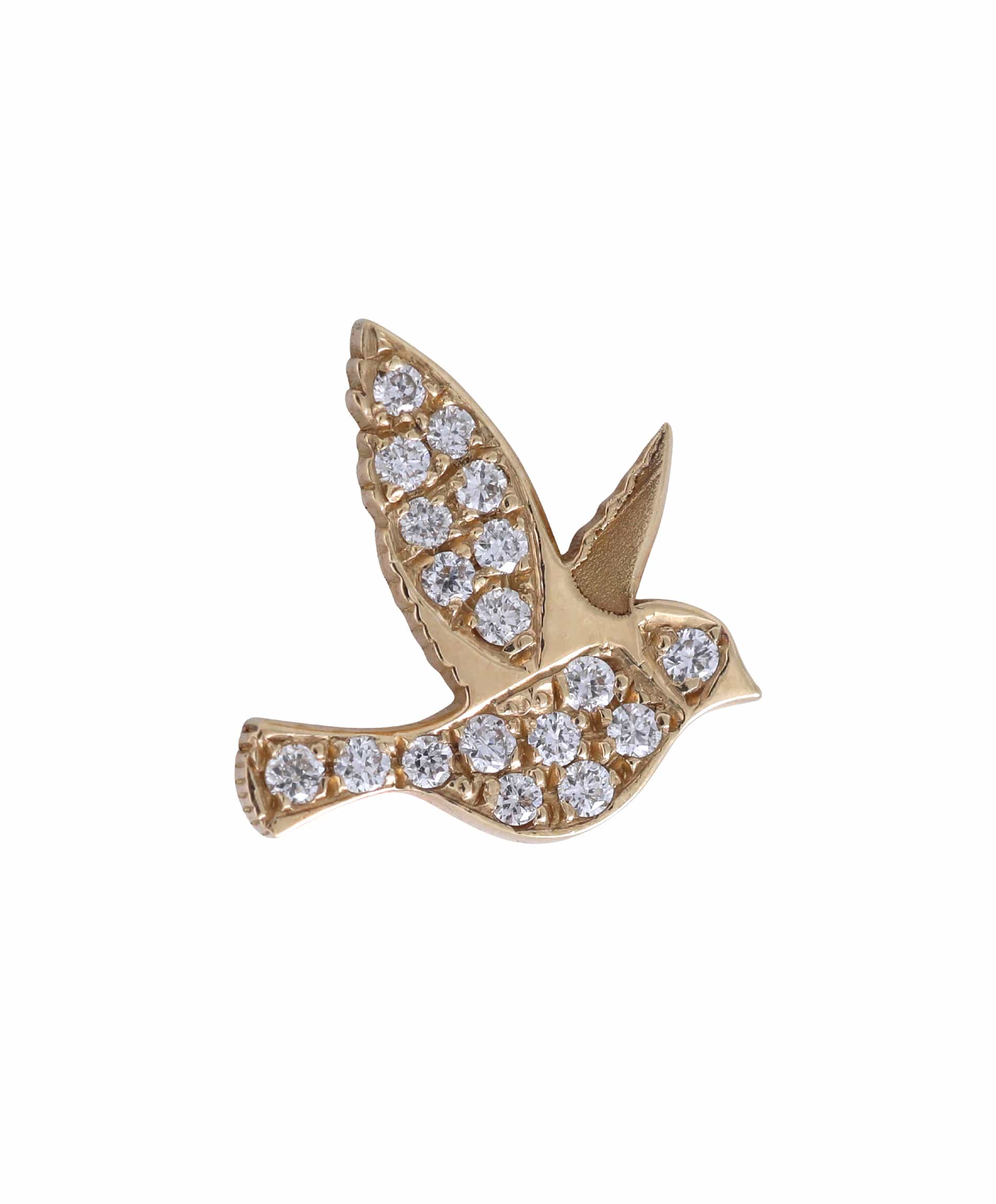 J by boghossian, diamond, stud, earring, gold, bird, stud, earring