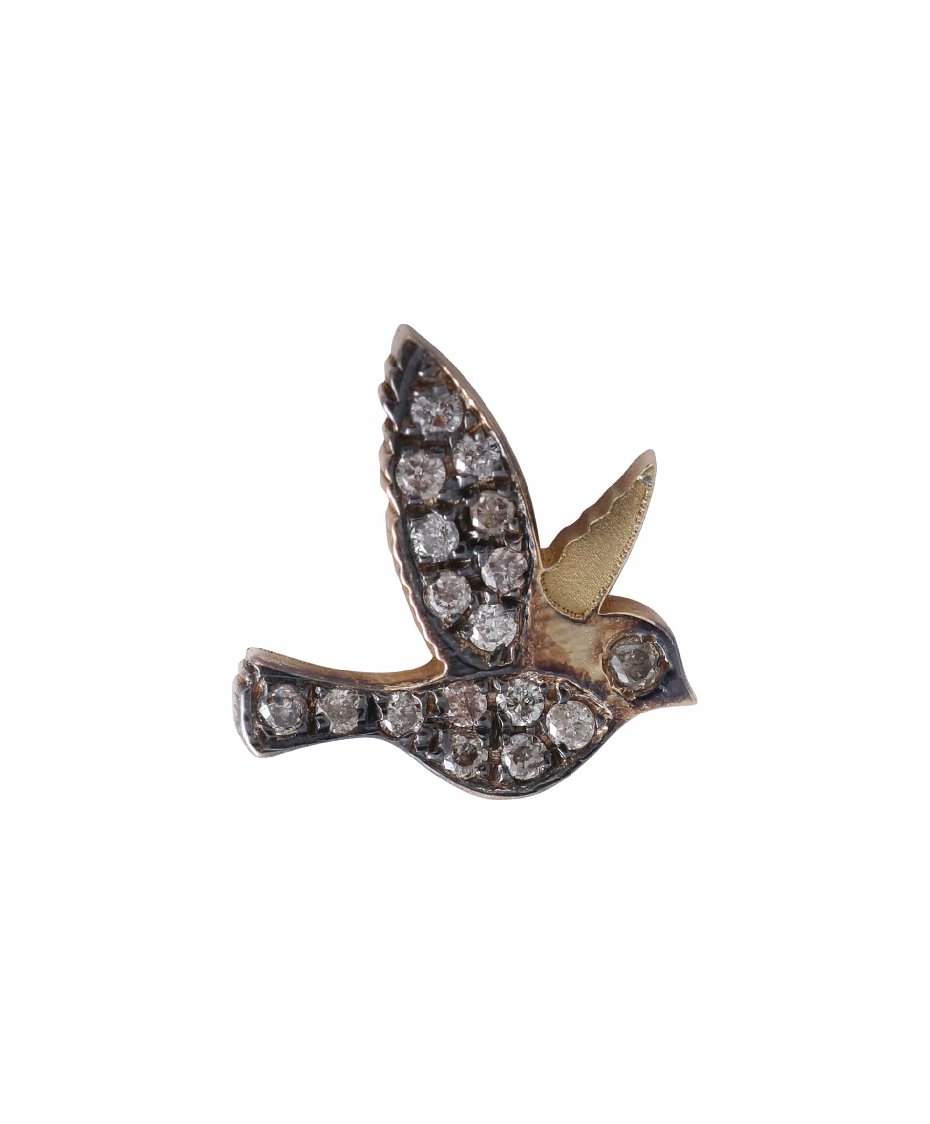 J by boghossian, diamond, stud, earring, gold, bird, stud, earring