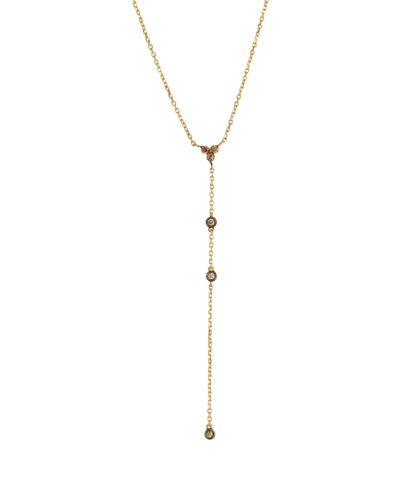 J by boghossian, gold, necklace, brown diamond, long