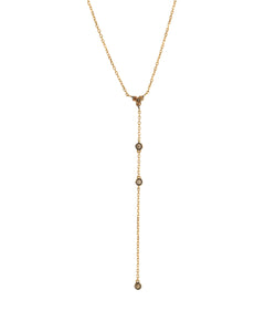 J by boghossian, gold, necklace, brown diamond, long