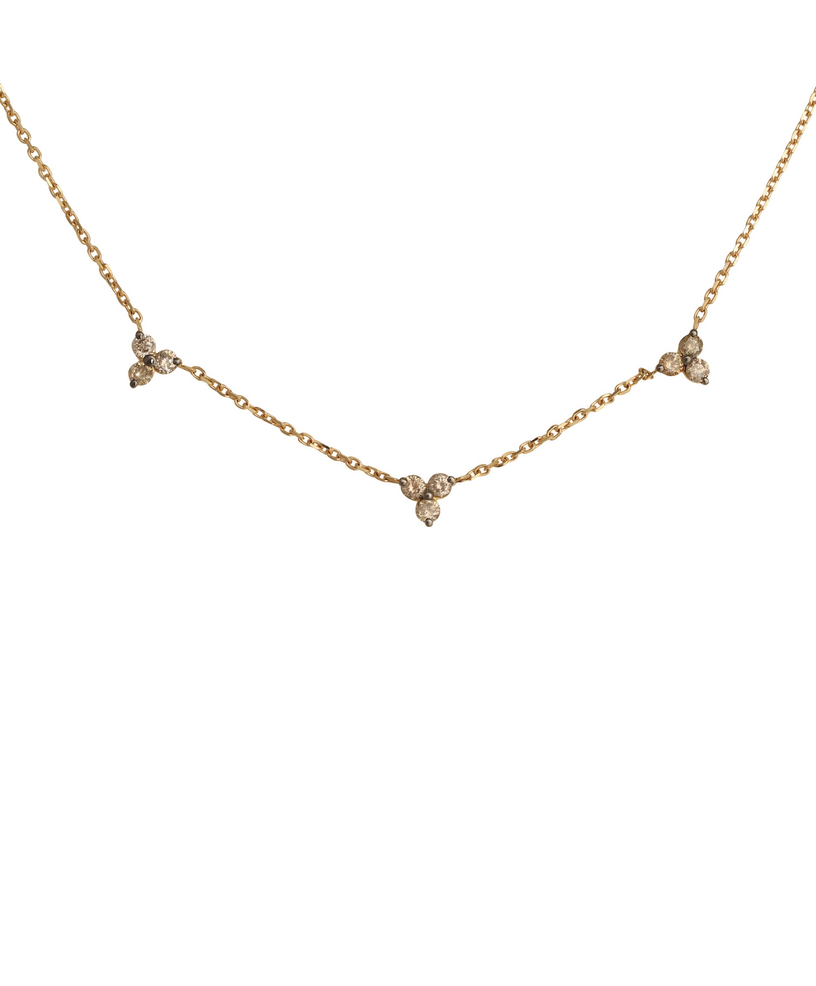 J by boghossian, gold, necklace, heart, brown diamond