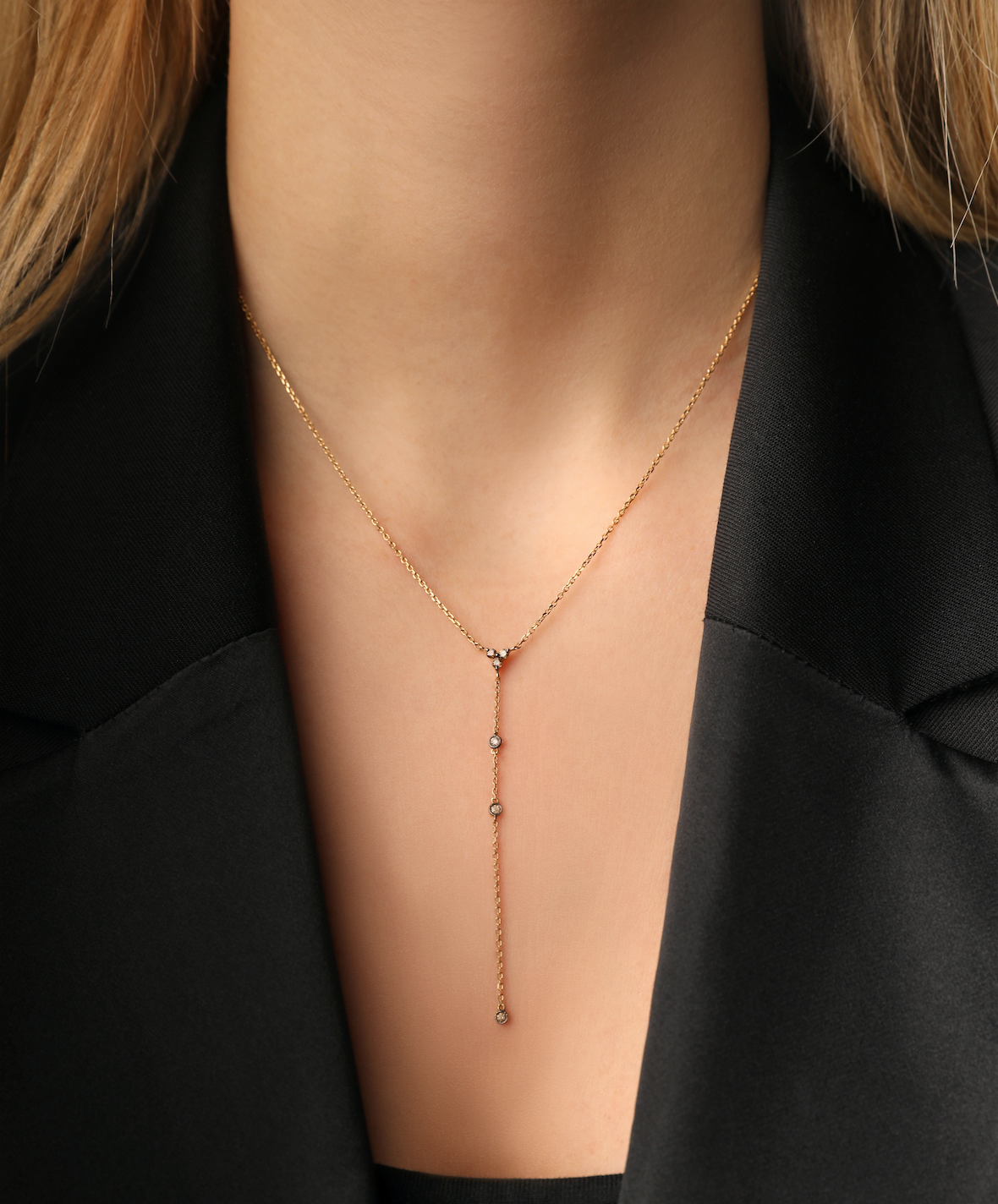 J by boghossian, gold, necklace, brown diamond, long