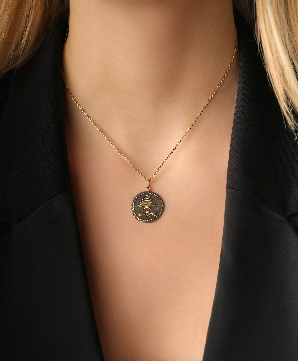 J by boghossian, gold, necklace, black rhodium, beirut, lebanon