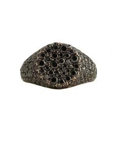 J by boghossian, ring, gold, black diamond