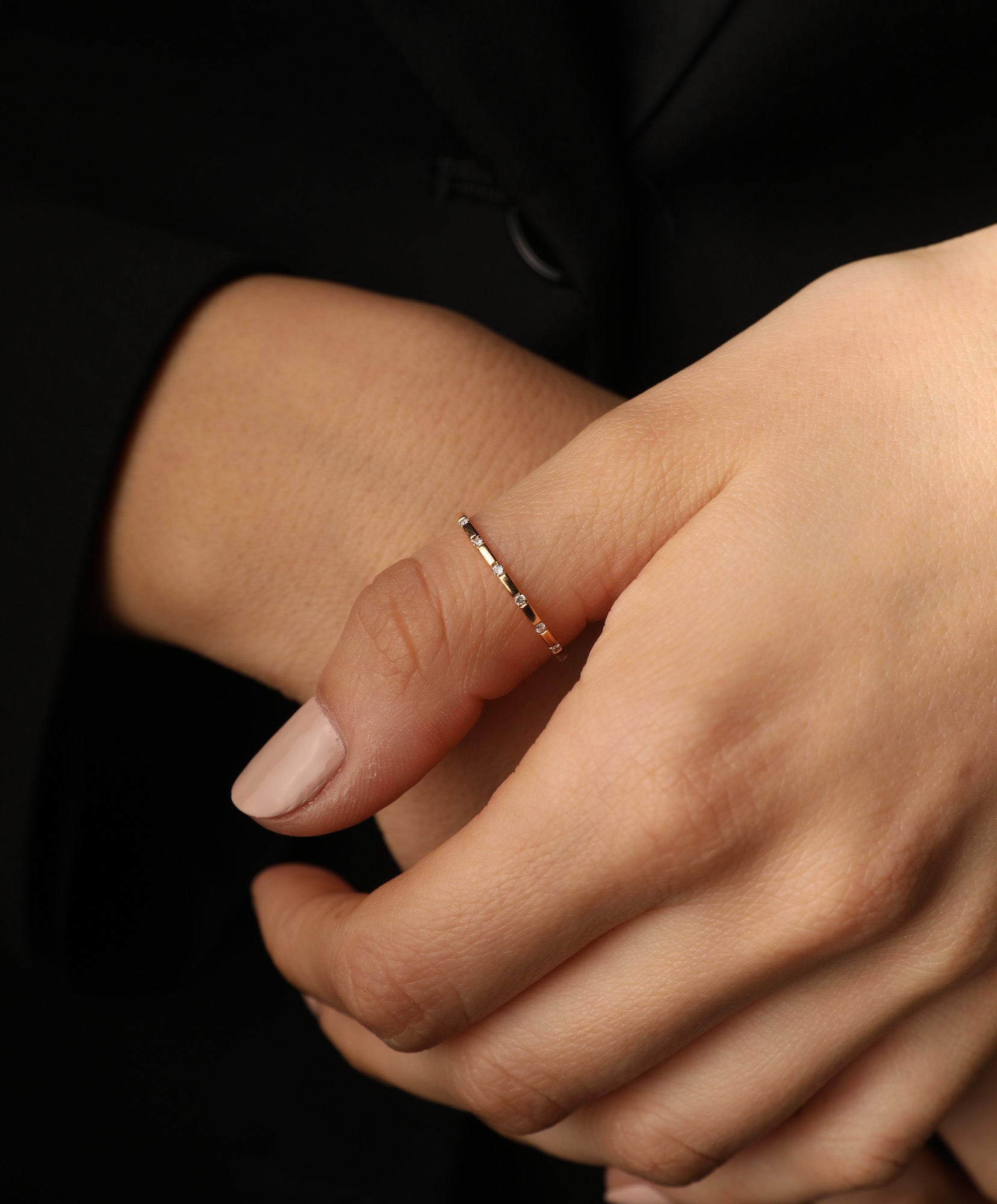 J by boghossian, gold, ring, thumb, white diamond