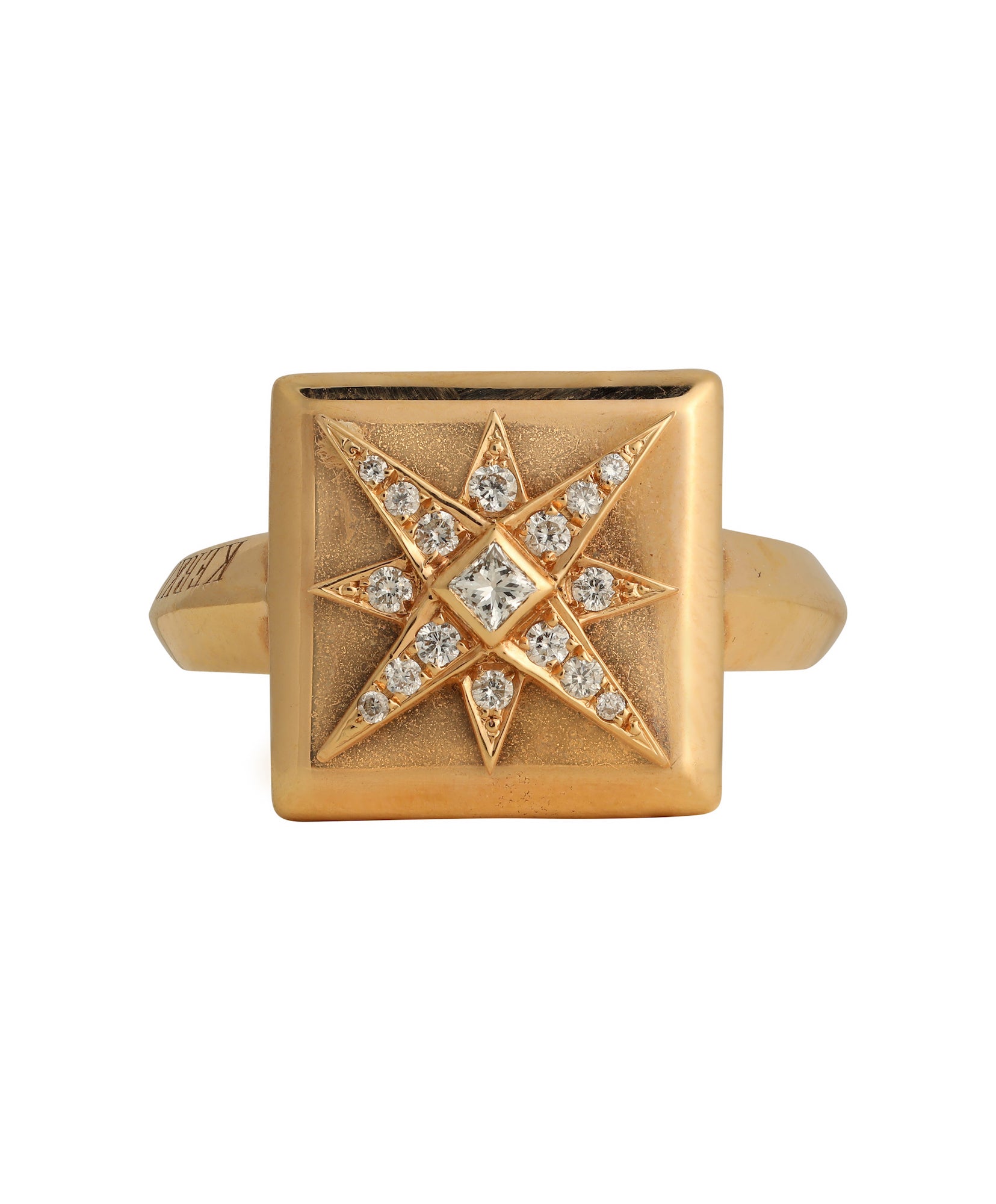 J by boghossian, gold, ring, star, stellar, white diamond